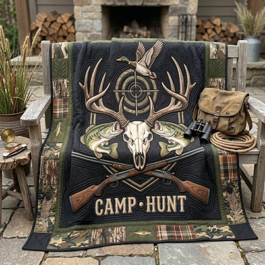 Camp Hunt Legacy Quilt Blanket