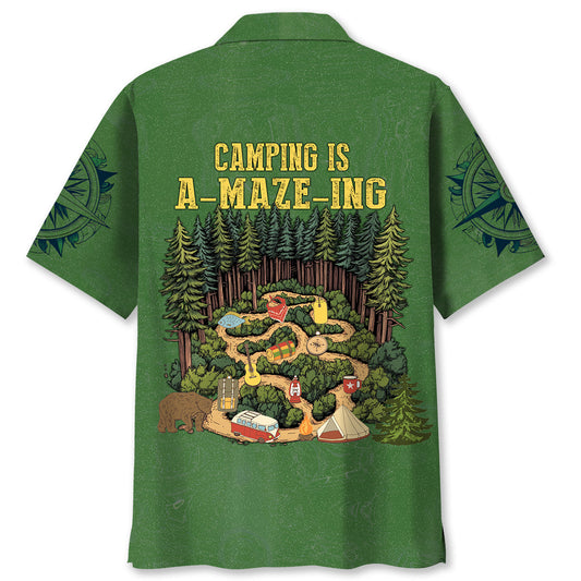 Camping is a Maze Ing Hawaiian Shirt