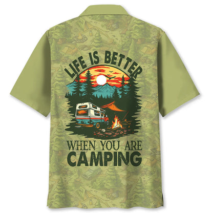 Camping Life is Better Hawaiian Shirt