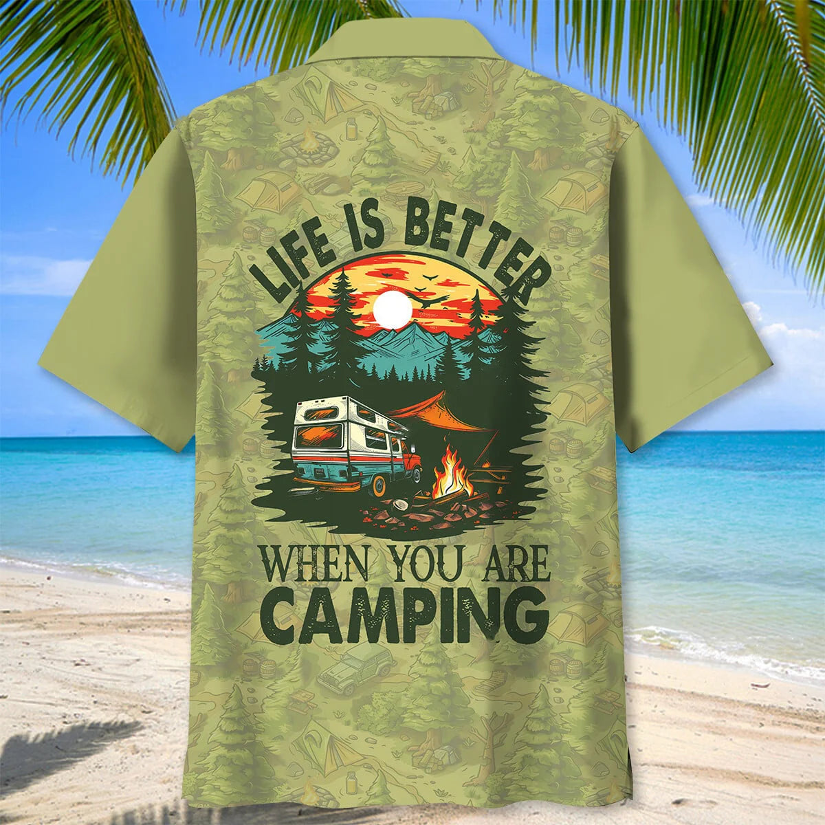 Camping Life is Better Hawaiian Shirt