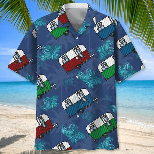 Camping Tropical Hawaiian Shirt