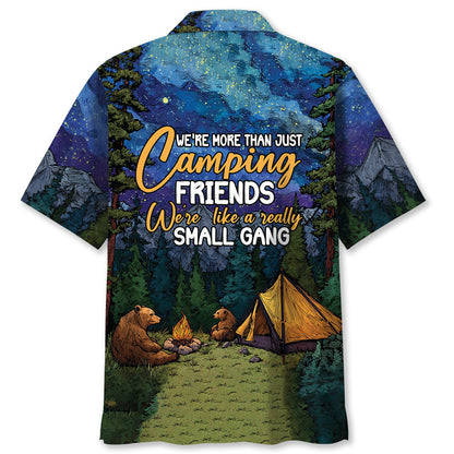 Camping We Re Living Like a Small Gang Hawaiian Sh - S - hawaiian shirt