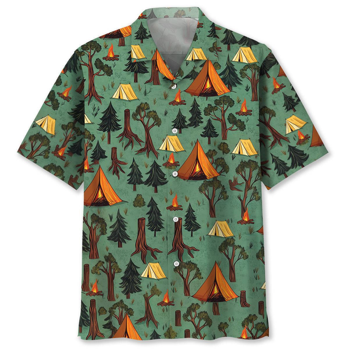 Camping Without Beer Just Sitting in the Woods Haw - M - hawaiian shirt