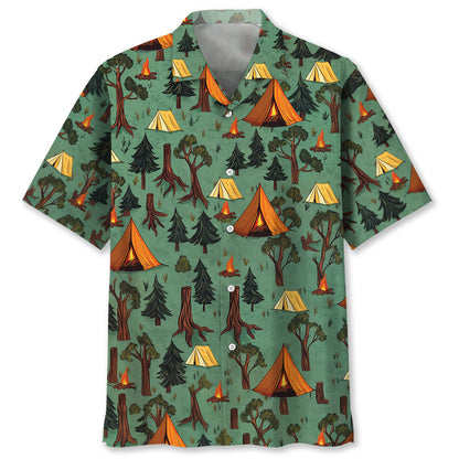 Camping Without Beer Just Sitting in the Woods Haw - M - hawaiian shirt