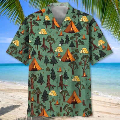 Camping Without Beer Just Sitting in the Woods Haw - L - hawaiian shirt