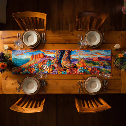 Canyon Horizon Quilted Table Runner