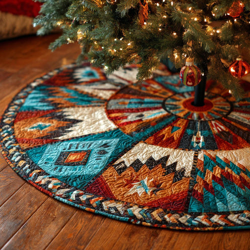 Canyon Spirit Christmas Quilted Tree Skirt