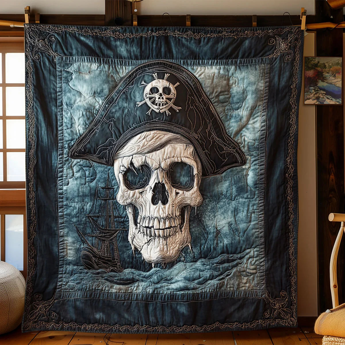Captain's Gaze Quilt Blanket