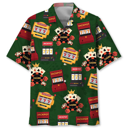 Casino Slot Machine Hawaiian Shirt