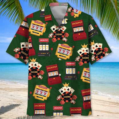 Casino Slot Machine Hawaiian Shirt