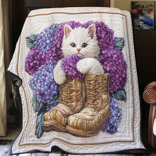 Cat Boot Quilt Blanket