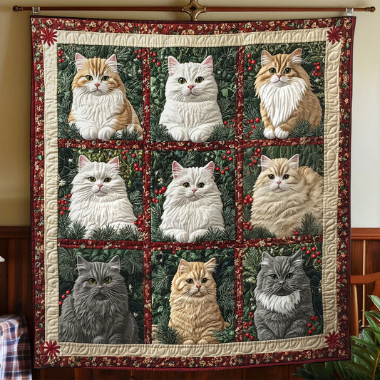 Cat Charm Quilt Blanket