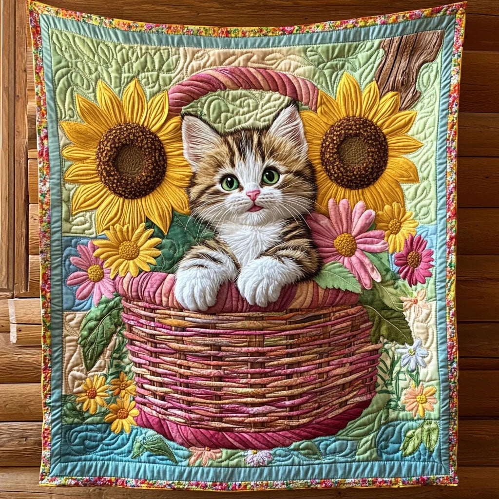 Cat Nest Quilt Blanket