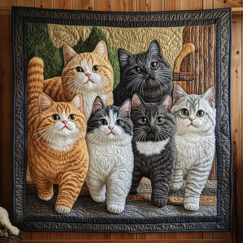 Cat Walk Quilt Blanket