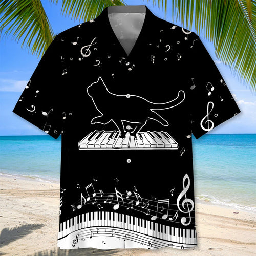 Cat Walk Piano Hawaiian Shirt
