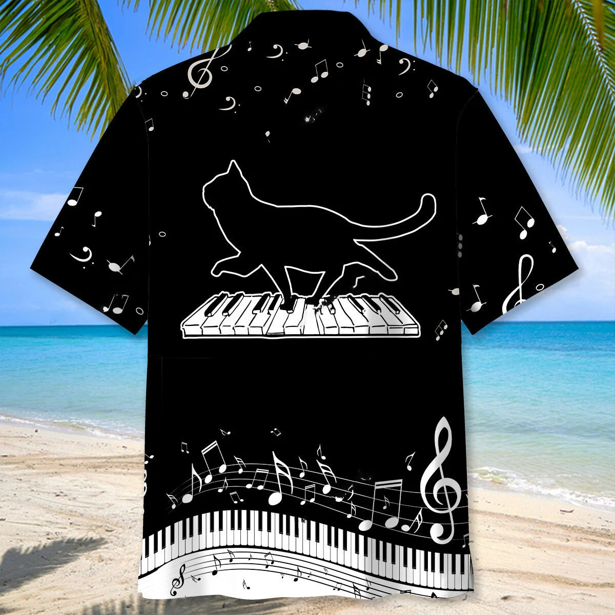 Cat Walk Piano Hawaiian Shirt