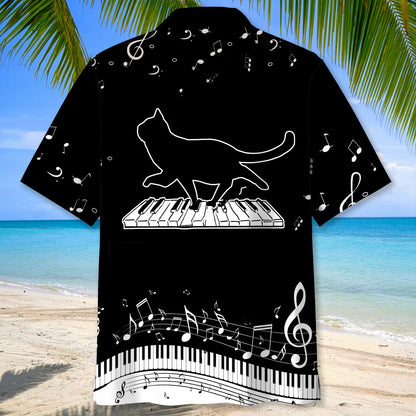 Cat Walk Piano Hawaiian Shirt