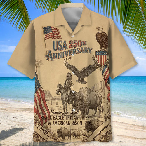 Celebrate America S 250th Anniversary Vintage Hawaiian Shirt