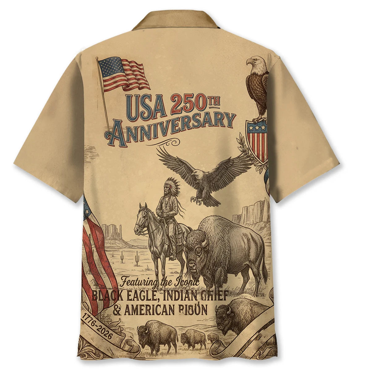 Celebrate America S 250th Anniversary Vintage Hawaiian Shirt