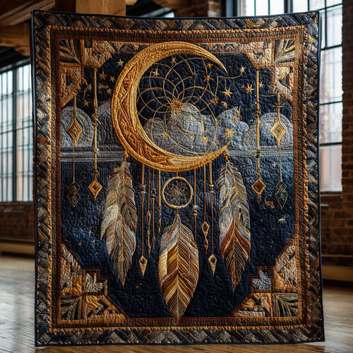 Celestial Dreamcatcher Quilt Blanket