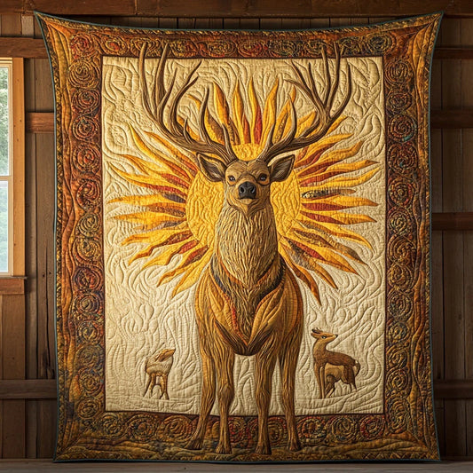 Celestial Horns Quilt Blanket