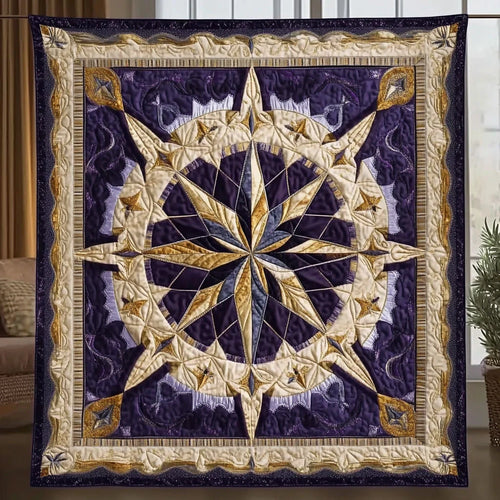 Celestial Mandala Star Quilt Blanket