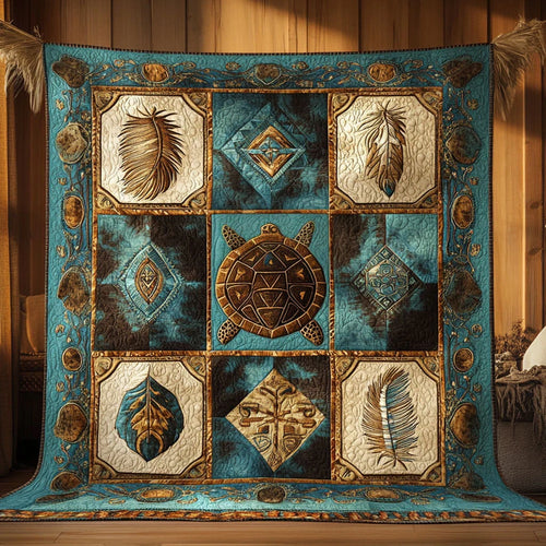 Celestial Turtle Quilt Blanket