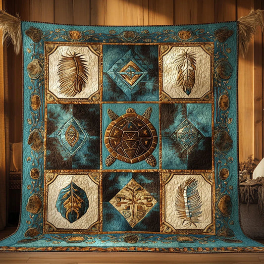 Celestial Turtle Quilt Blanket