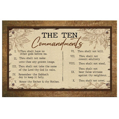 10 commandments wall art canvas (view 2)