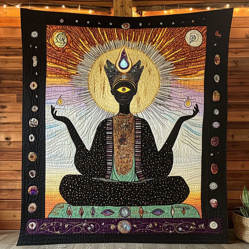 Chakra Radiance Quilt Blanket