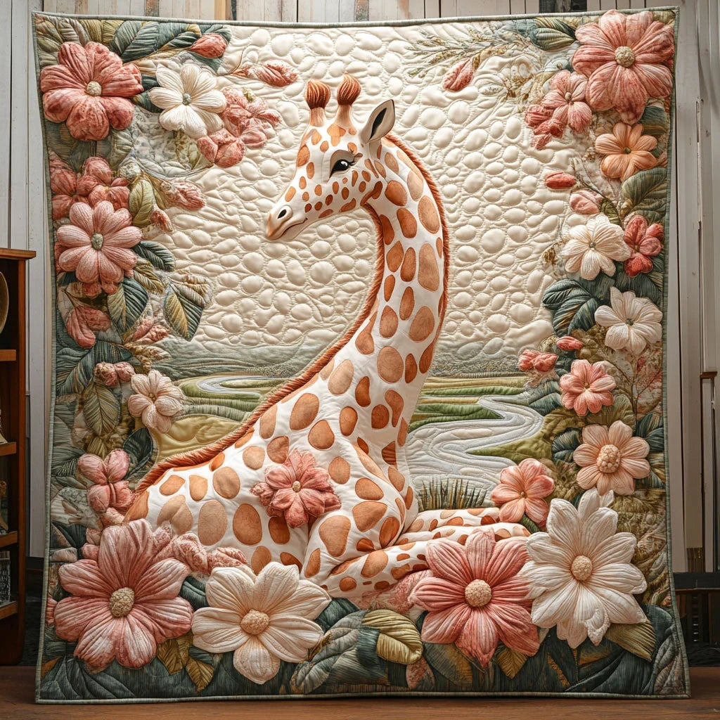 Charming Giraffe Quilt Blanket