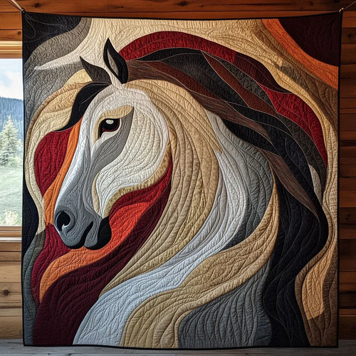 Charming Horse Quilt Blanket
