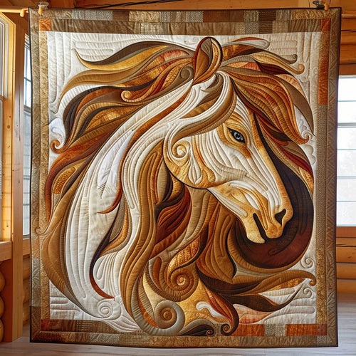 Charming Horse Quilt Blanket