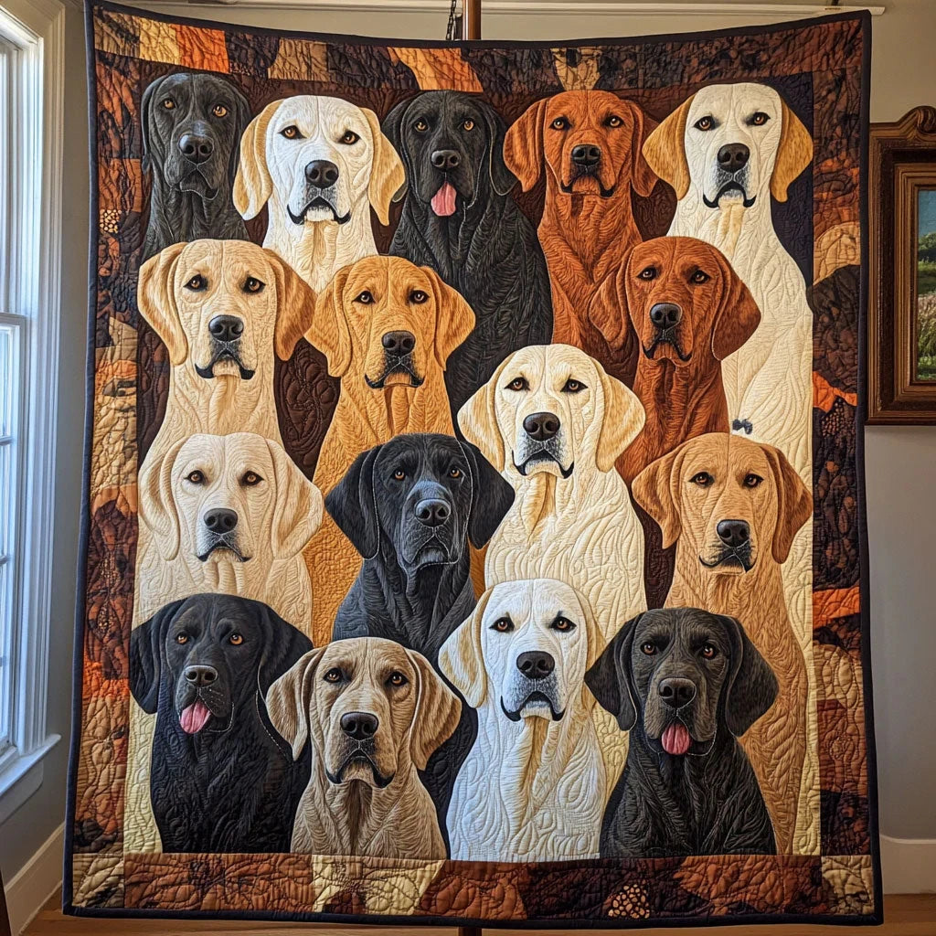 Charming Labrador Quilt Blanket