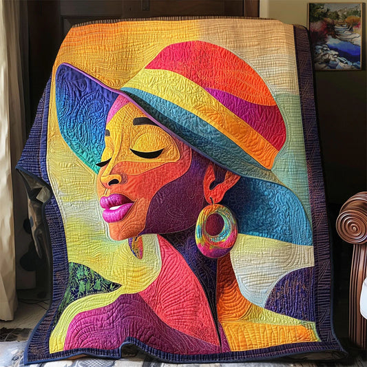Charming Lady Quilt Blanket