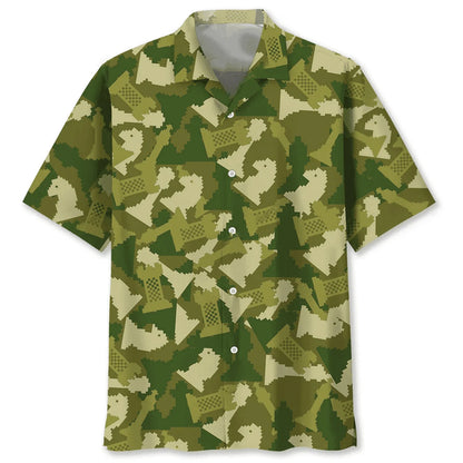 Chess Camo Hawaiian Shirt