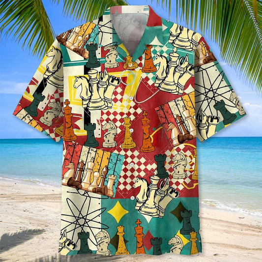 Chess Color Vintage Hawaiian Shirt