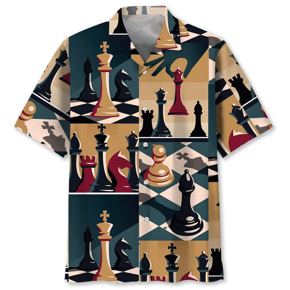 Chess Retro Poster Hawaiian Shirt