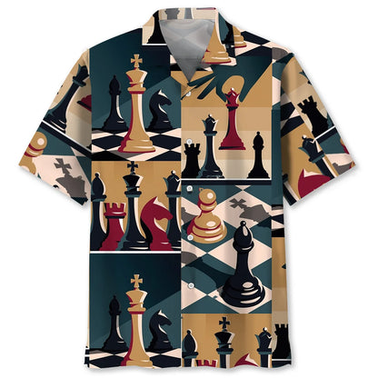 Chess Retro Poster Hawaiian Shirt