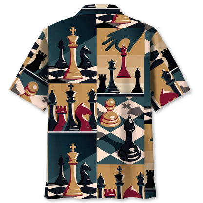 Chess Retro Poster Hawaiian Shirt