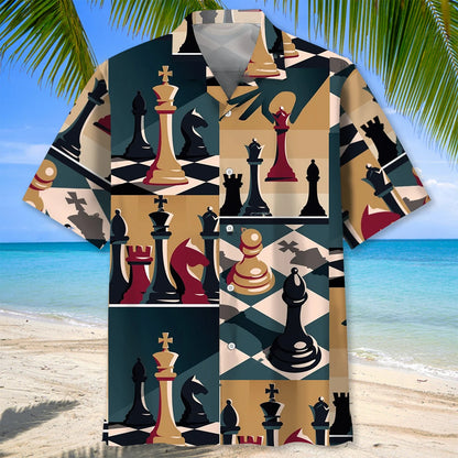 Chess Retro Poster Hawaiian Shirt