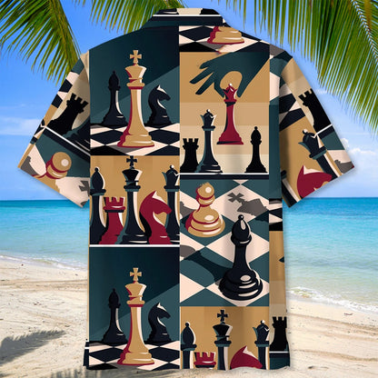 Chess Retro Poster Hawaiian Shirt