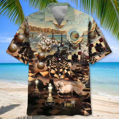 Chess the Power of Knight Hawaiian Shirt