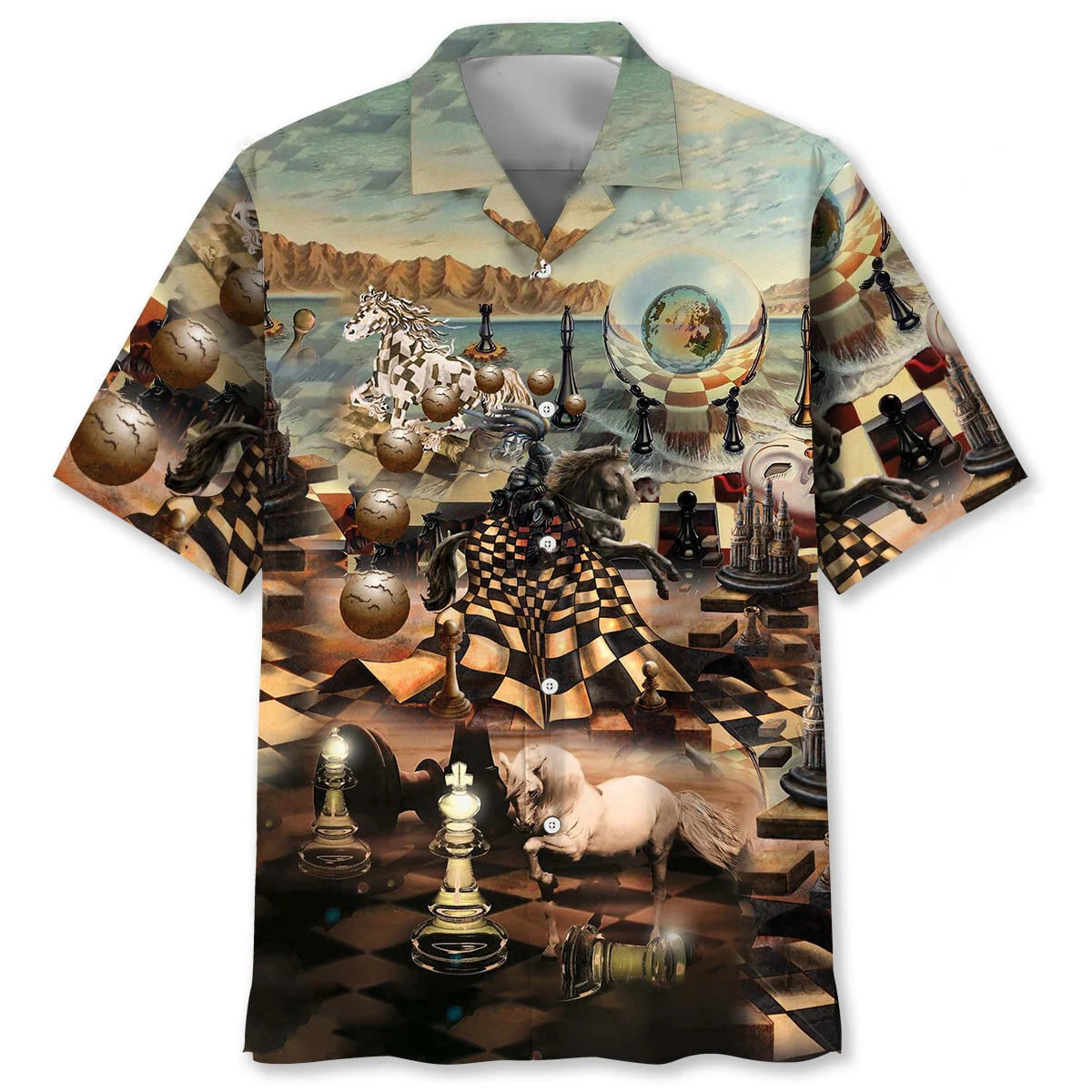 Chess the Power of Knight Hawaiian Shirt