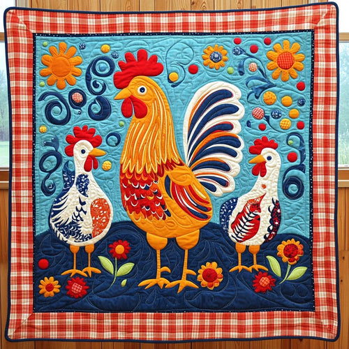 Chicken Country Quilt Blanket