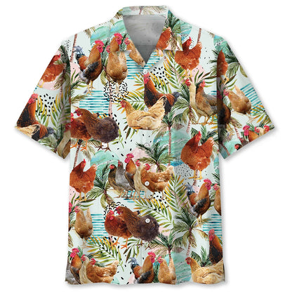 Chicken Hawaiian Shirt