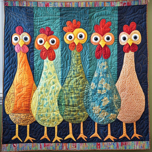 Chickens Quilt Blanket