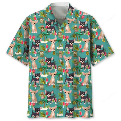 Chihuahua Hawaiian Beach Hawaiian Shirt