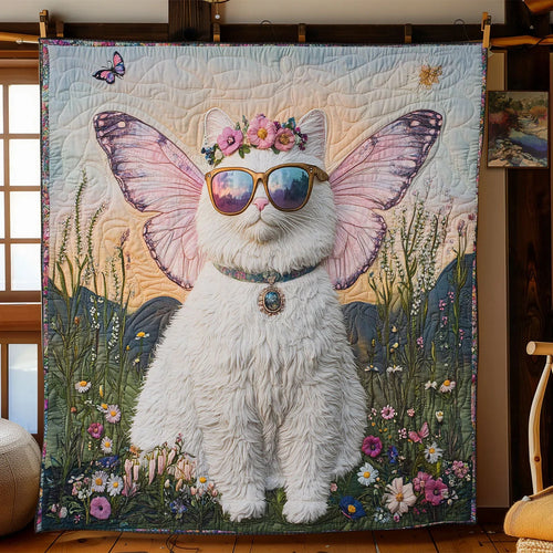 Chill Cat Quilt Blanket