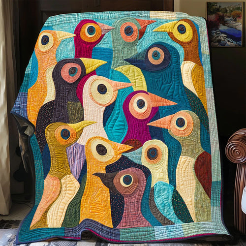 Chirpy Parade Quilt Blanket